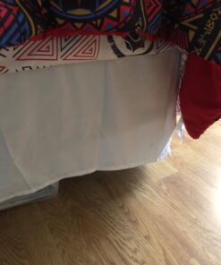 Amazon Basics Lightweight Pleated Bed Skirt, Full, Bright White 33 71RH xg3QhL