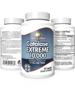 RISE-N-SHINE Catalase Extreme Supplement 10,000 with Saw Palmetto, Biotin, Fo-Ti, PABA - Hair Supplements for Strong Hair - 60 Capsules (30-Day Supply) 1 Month Supply 9 71RIlv8ZXL