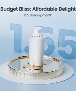 AQUA CREST Replacement for Brita® Water Filter, Pitchers and Dispensers, Classic OB03, Mavea® 107007, and More, NSF Certified Pitcher Water Filter, 1 Year Filter Supply, 6 Count 6 Count (Pack of 1) 35 71RJ3XMLoL