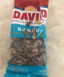 DAVID Roasted and Salted Ranch Sunflower Seeds, 1.625 oz, 12 Pack 22 71RJfxtJwCL