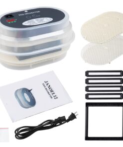 HBlife Digital Egg Incubator for Hatching 9-12 Chicken, Quail and Duck Eggs, with Fully Automatic Egg Turning and Temperature Display, Hatcher for Turkeys, Birds, Parrots and Poultry 36 71RJsZwJe L