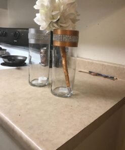 EBOOT 4 Row 10 Yard Acrylic Rhinestone Diamond Ribbon for Wedding Cakes, Birthday Decorations, Baby Shower Events and Arts and Crafts Projects (Silver) Silver 37 71RKV9IT60L