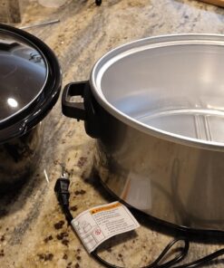 Hamilton Beach 6-Quart Slow Cooker with 3 Cooking Settings, Dishwasher-Safe Stoneware Crock & Glass Lid, Silver (33665G) 36 71RLoqn4V2L