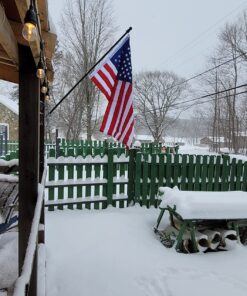 Flag Holder, Flag Bracket, Heavy Duty House Flag Pole Holder Bracket, Aluminum Mount - Stainless Steel Hardware - Strong and Rust Proof - 1" Inner Diameter (Silver-1Pack) Silver-1Pack 28 71RMAbdCcWL