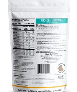 Good Dee's Chocolate Brownie Mix | Keto Baking Mix | Sugar-Free, Gluten-Free, Grain-Free, Nut-Free, Soy-Free & Low Carb Baking Mix | Diabetic, Atkins & WW Friendly (Pack of 1) 7.5 Ounce (Pack of 1) 24 71RMiQ3myQL