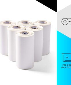 Zebra 4 x 6 in Thermal Transfer Paper Labels Z-Perform 1000D Permanent Adhesive Shipping Labels 0.75 in Core 12 rolls 10031661SP 9 71RMxSAVWiL