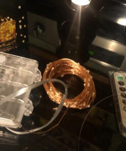 TingMiao Fairy Lights 33ft 100 LED String Lights Battery Operated with Remote Waterproof Copper Wire Lights for Indoor Decorative Lights Warm White 34 71RN2myrrBL