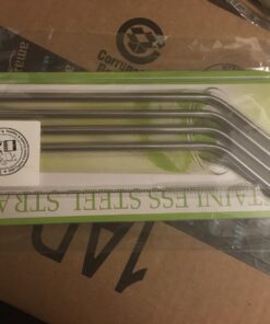 Stainless Steel Straws-Set of 6 with 2 Cleaning Brushes 25 71RNGxNOQYL