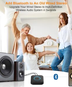 Alternative view of [Upgraded] 1Mii B06 Plus Bluetooth Receiver, HiFi Wireless Audio Adapter, Bluetooth 5.1 Receiver with 3D Surround aptX HD aptX Low Latency for Home Music Streaming Stereo System