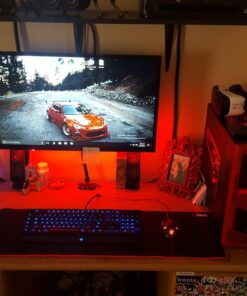 Mount-It! Single Monitor Arm Mount | Desk Stand | Full Motion Height Adjustable Articulating Tilt | Fits 19 21 24 27 29 30 32 Inch VESA 75 100 Compatible Computer Screen | C-Clamp and Grommet Base 55 71ROE7m7I2L