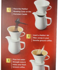 Melitta Gourmet Coffeemaker, Pack of 1, 36 ounces, Porcelain Carafe 12 71ROL5D2gbL