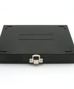 Heathrow Scientific 100 Place Microscope Slide Box, Cork Lining, Nickel-Plated Clasp, Black Pack of 1 8 71ROS1qZW2L