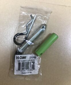 CURT 21510 Trailer Hitch Pin & Clip with Vinyl-Coated Grip, 5/8-Inch Diameter, Fits 2-Inch Receiver, CLEAR ZINC 36 71ROVZWtA L 1