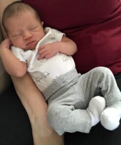 Gerber Baby Girls' 6-Pair Sock 0-3 Months White 25 71RP0p5JblL