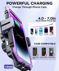 Wireless Car Charger,15W Qi Fast Charging Car Charger Phone Holder Mount, Auto-Clamping Alignment Windshield Dashboard Air Vent Cell Phone Holder for iPhone 15 Pro Max/15 Pro, Galaxy S23/S22 etc 25 71RPTcDURZL