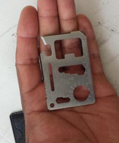 ProTool 11-Tools-in-1 Stainless Steel Credit Card-Sized Survival Tool Silver 5 71RPwasZyRL