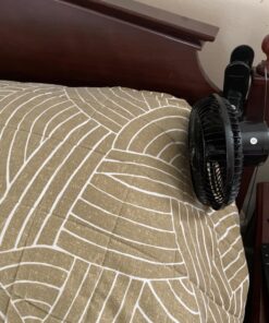 Comfort Zone 6 INCH - 2 Speed - Adjustable Tilt, Whisper Quiet Operation Clip-On-Fan with 5.5 Foot Cord and Steel Safety Grill, Black 18 71RRWOi7CML