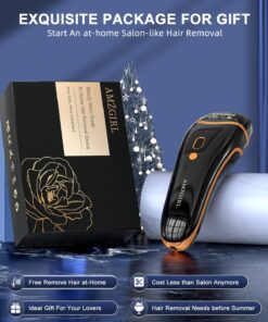 Laser Hair Removal, IPL Hair Removal Permanent for Women and Men, Hair Removal Device 999999 Flashes at-Home for Facial Legs Arms Whole Body Treatment AMZ-Black 26 71RRoSp0U3L