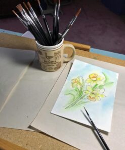 Crafts 4 All Acrylic Paint Brushes - Pack of 12 Professional, Wide and Fine Tip, Nylon Hair Artist Paintbrushes - Paintbrush Bulk Set for Watercolor, Canvas, Craft, Detail & Oil Painting 12 Pack 35 71RSXeGMwqL