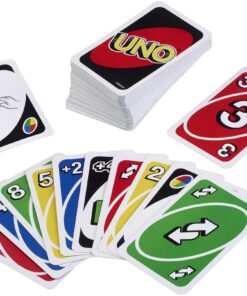 UNO - Classic Colour & Number Matching Card Game - 112 Cards - Customizable & Erasable Wild - Special Action Cards Included - Gift for Kids 7+, W2087 Multicolor Single 14 71RSZ2oSJ4L