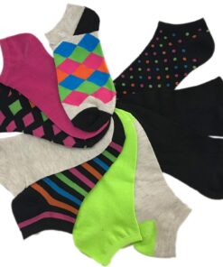 Tipi Toe Women's & Girls 20 Pairs Colorful Patterned Low Cut/No Show Socks 9-11 3d & Space Dye 9 71RTGqaMGUL