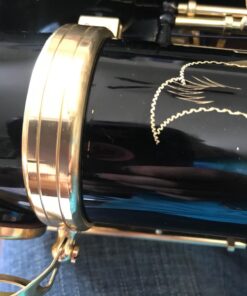 Glory Black/Gold B Flat Tenor Saxophone with Case,10pc Reeds,Mouth Piece,Screw Driver,Nipper. A pair of gloves, Soft Cleaning Cloth 25 71RTRB1lYRL