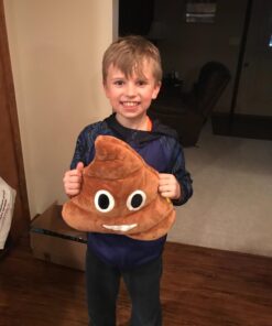 YINGGG 32cm Poop Plush Pillow Round Triangle Emotion Cushion Cute Decorative Stuffed Toy Brown Gifts for Kids and Friends 24 71RTdoEX2CL