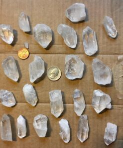 JIC Gem 1 Lb Natural Clear Quartz Crystals Points Bulk Stones and Crystals High Energy Raw White Quartz Crystals Healing Rough Stones Natural Quartz Cluster with Box 1LB 74 71RTfMj XrL