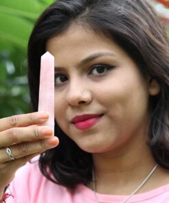 Jet Genuine Rose Quartz Obelisk Tower Booklet Jet International Crystal Therapy Jumbo Facet Aura Rock Crystal Natural 12 71RU4Xze2XL