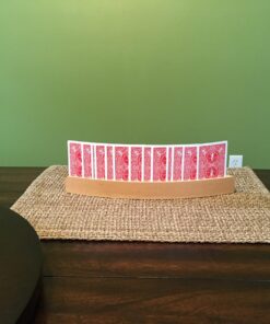 14" Curved Shape Wooden Card Holders Set of Two, Natural Finish 16 71RUKr9XSZL