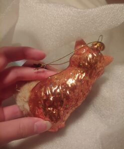 Majestic Wild Fox - Blown Glass Christmas Ornament 19 71RVDHzaUrL