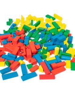 Melissa & Doug Wooden Building Block Set - 200 Blocks in 4 Colors and 9 Shapes 17 71RVmifTYL