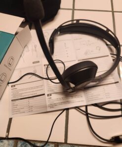 NUROUM Wired Headset, Single-Ear (Mono) Headphones with Noise Canceling Microphone, On Ear Computer Headset with in-line Control, USB/Type-C, PC Headset for Home Office Online Class Skype Zoom Single-Ear(USB Control) 24 71RVuZqD6lL