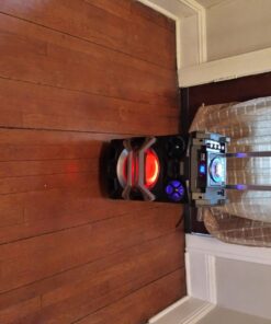 Pyle 500 Watt Outdoor Portable BT Connectivity Karaoke Speaker System - PA Stereo with 8" Subwoofer, DJ Lights Rechargeable Battery Microphone, Recording Ability, MP3/USB/SD/FM Radio - PWMA325BT 28 71RW1HqgaXL