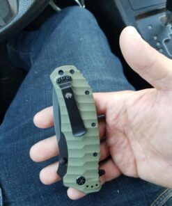 Off-Grid Knives - Rapid Fire Ranger, Camping & Hunting Knife, Cryo D2 Blade Steel with Olive Drab G10 Scales, Deep Clip, Left or Right Carry, Survival, Hiking, Fishing, Boating, Bushcraft OD Green 39 71RWX7ezXLL