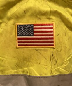 American Flag Embroidered Patch Gold Border USA United States of America Military Uniform Emblem 11 71RWewu0igL