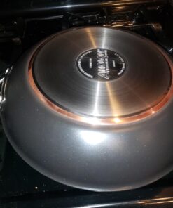 Anolon Nouvelle Copper Hard Anodized Nonstick Pots and Pans, Cookware Set (11 Piece), Onyx Cookware Set (11 Piece) 36 71RWlOjh7QL