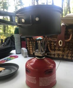 Gold Armour 17 Pieces Camping Cookware Mess Kit Backpacking Hiking Outdoors Gear - Lightweight Cookset, Compact, Durable Pot Pan Bowls, Essential Camping Accessories Equipment Gear (Black) 21 71RWok8a5LL