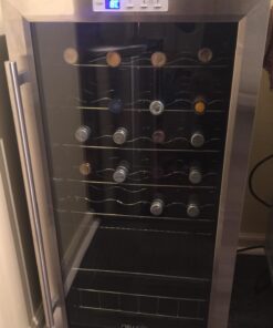 NewAir Compressor Wine Cooler Refrigerator in Stainless Steel | 27 Bottle Capacity | Freestanding or Built-In | UV Protected Glass Door with Lock and Handle AWC-270E 29 71RWpxuNoCL 1
