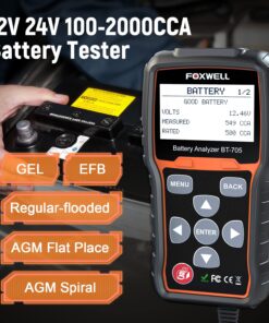 FOXWELL NT301 OBD2 Reader and FOXWELL BT705 12V 24V Auto Battery Tester 14 71RXZJrqKYL