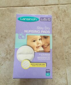 Lansinoh Stay Dry Disposable Nursing Pads, Soft and Super Absorbent Breast Pads, Breastfeeding Essentials for Moms, 100 Count 100 Count (Pack of 1) 30 71RamrhOxYL