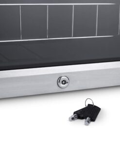 NewAir Compressor Wine Cooler Refrigerator in Stainless Steel | 33 Bottle Capacity | Freestanding or Built-In | UV Protected Glass Door with Lock and Handle 19 71RbMRRQSSL