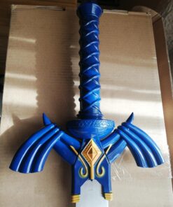 Zelda Link Master Sword Twilight Princess Fantasy Sword with Plaque - Blue (Blue) 80 71RcTr8S4aL