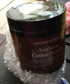 Arabica Coffee Body Scrub Exfoliator - Loaded with Caffeine for Cellulite and Stretch Marks | Exfoliating Skin on Face, Hand, Foot, Butt - Coffee Scrub for Women by Pure Body Naturals, 12 Ounce 64 71RdG6NfmfL