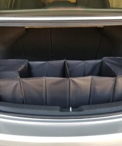 Cargo Foldable Multi Compartment Fabric Car Truck Van SUV Storage Basket Trunk Organizer and Cooler Set,Black,AK-018 Black 30 71RdGUFA20L