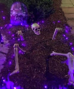 Amscan Plastic Groundbreaker Yard Skeleton, Halloween Props and Decorations, 9 Pcs 1 7 71RdJkn4ZgL