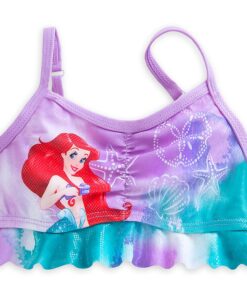Disney Store Ariel - The Little Mermaid High Diva 2-Piece Swimsuit for Girls 4 5 71RdQd9hDoL