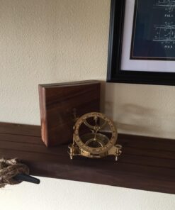 NauticalMart Captain Brass Sundial Compass with Hardwood Wooden Box 19 71Re9MjYLbL