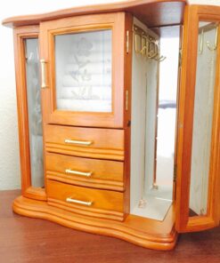 Mele and Co. Richmond Wooden Jewelry Box (Walnut Finish), Medium 20 71ReQogenHL