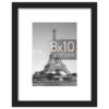 upsimples 8x10 Picture Frame, Display Pictures 5x7 with Mat or 8x10 Without Mat, Wall Hanging Photo Frame, Black, 1 Pack 49 71RekxTqML